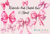 Vintage Valentine's Day Bows Clipart Bundle
