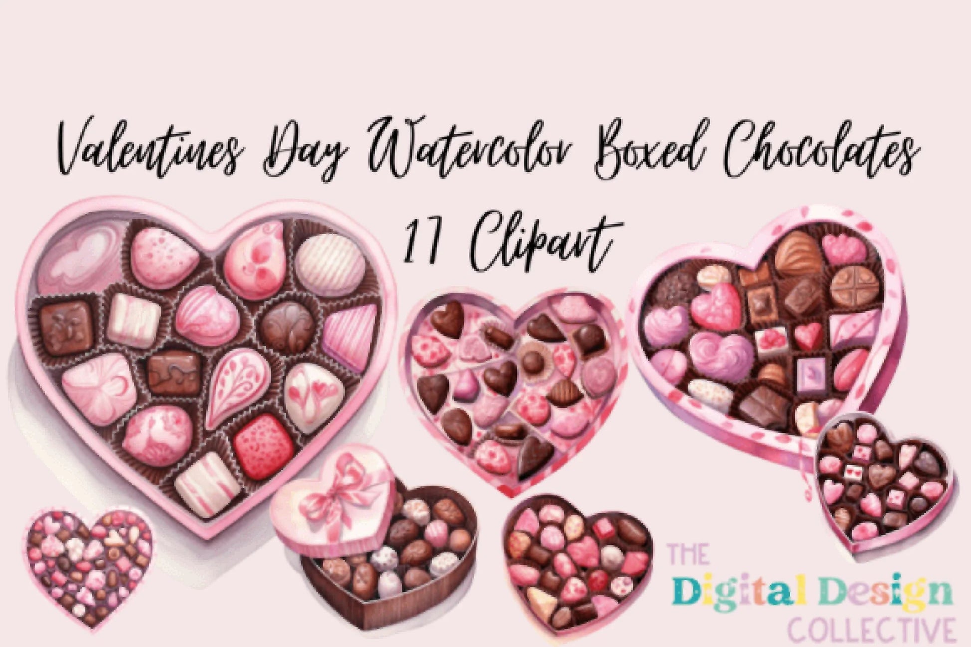 Valentine's Day Chocolate Clipart Bundle - CraftNest - Digital Crafting and Art
