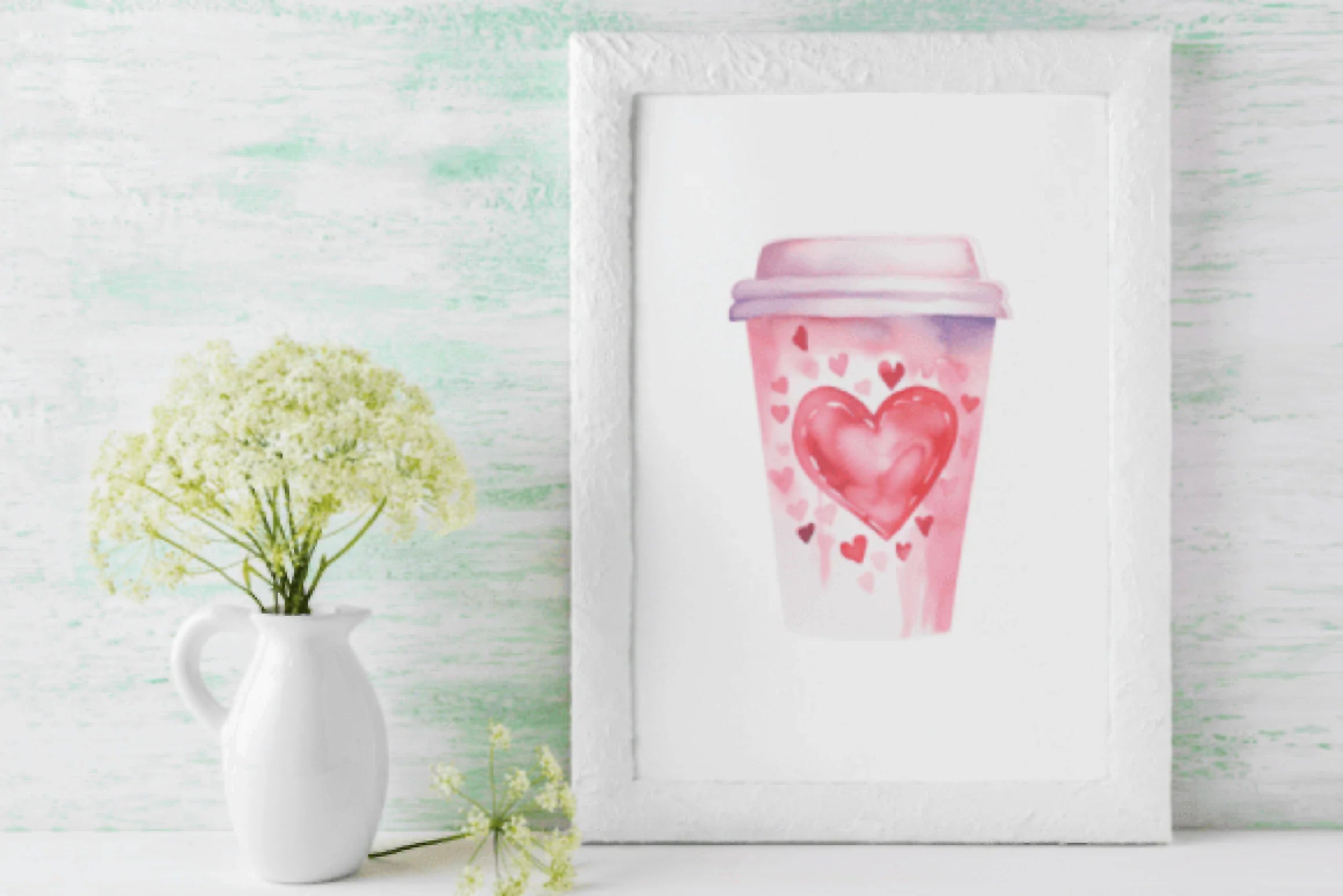 Valentine's Day Coffee Clipart Bundle - CraftNest - Digital Crafting and Art