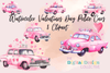 Valentine's Day Police Cars Clipart Bundle