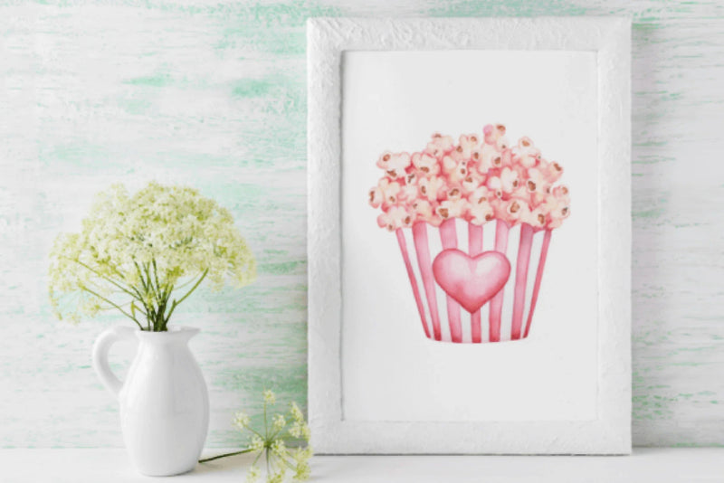 Valentine's Day Popcorn Clipart Bundle - CraftNest - Digital Crafting and Art