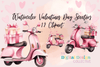 Valentine's Day Scooter Clipart Bundle