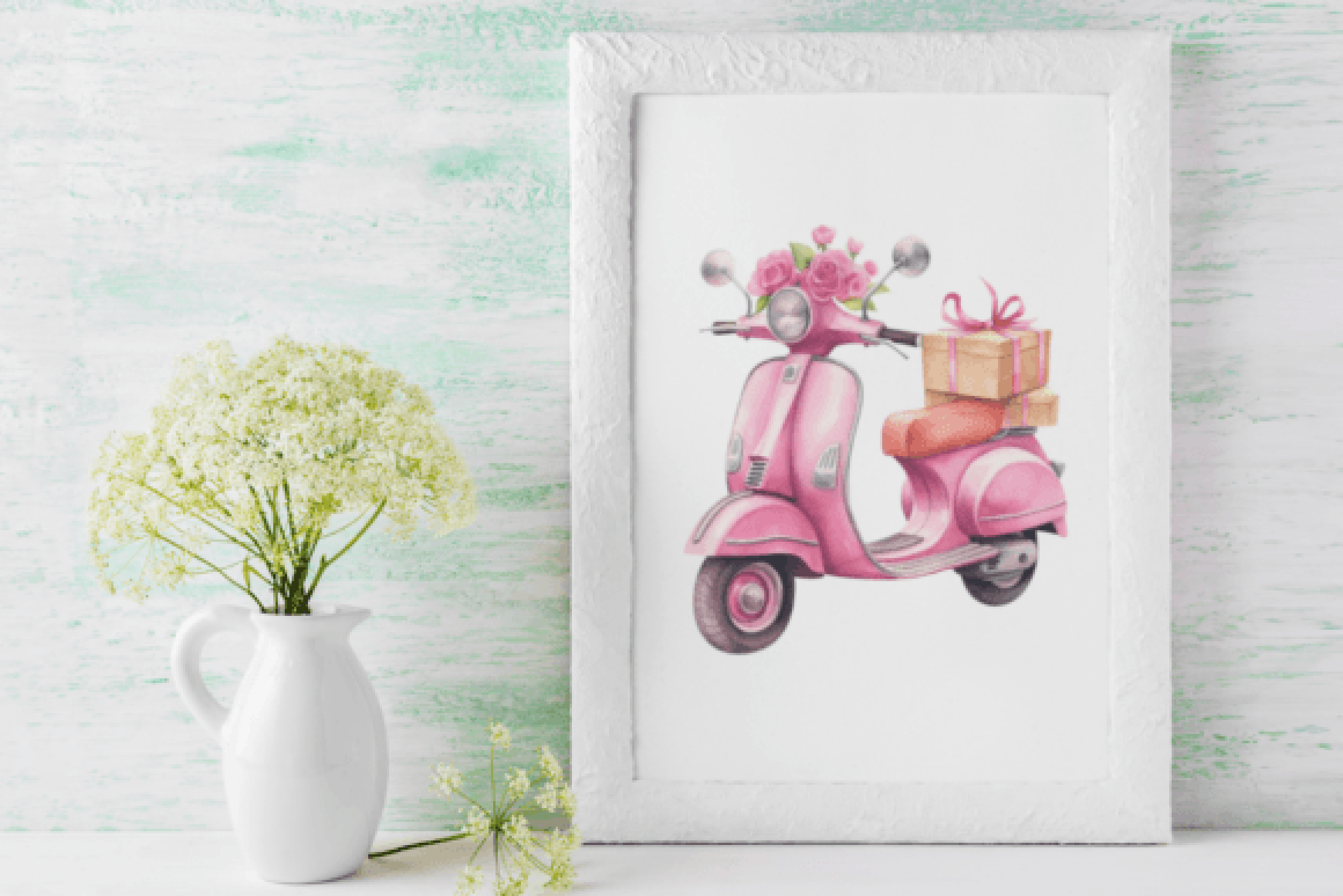 Valentine's Day Scooter Clipart Bundle