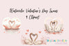 Romantic Vintage Valentine's Day Swans Clipart Bundle