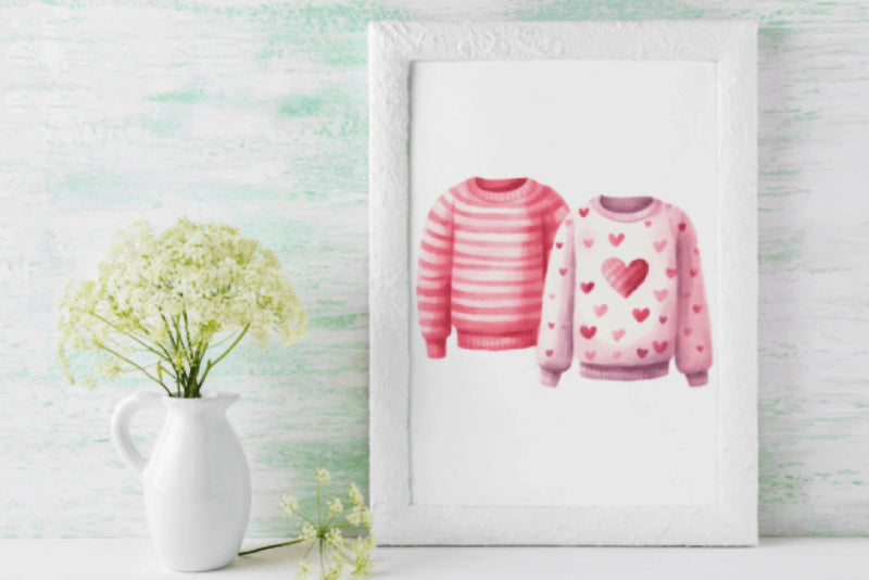 Valentine's Day Sweater Clipart Bundle - CraftNest - Digital Crafting and Art