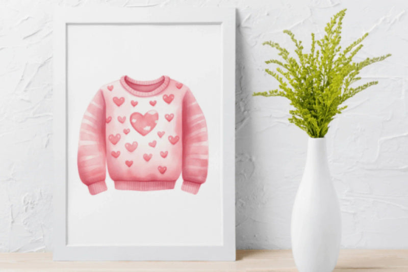 Valentine's Day Sweater Clipart Bundle - CraftNest - Digital Crafting and Art