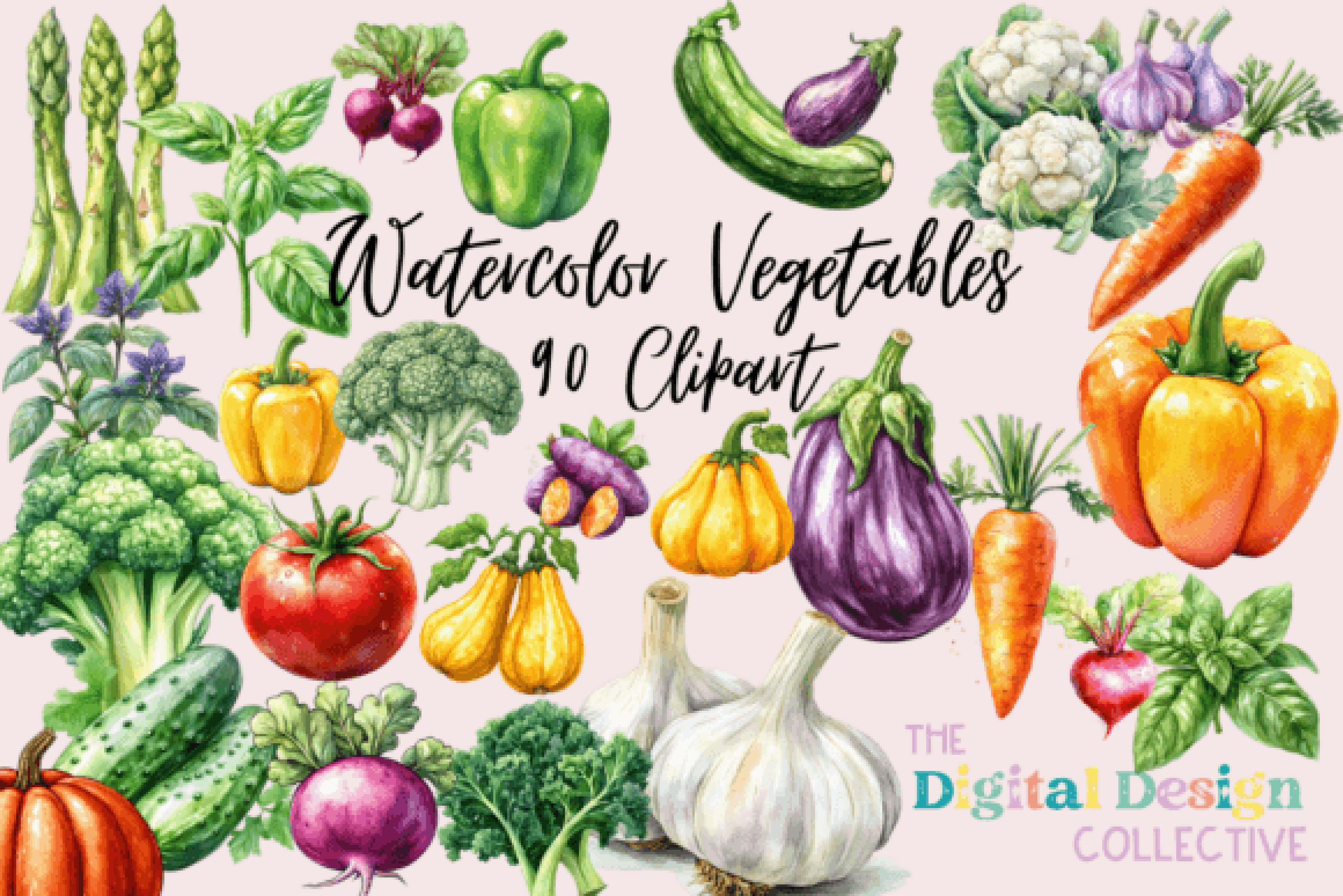 Vibrant Vegetable Clipart Bundle