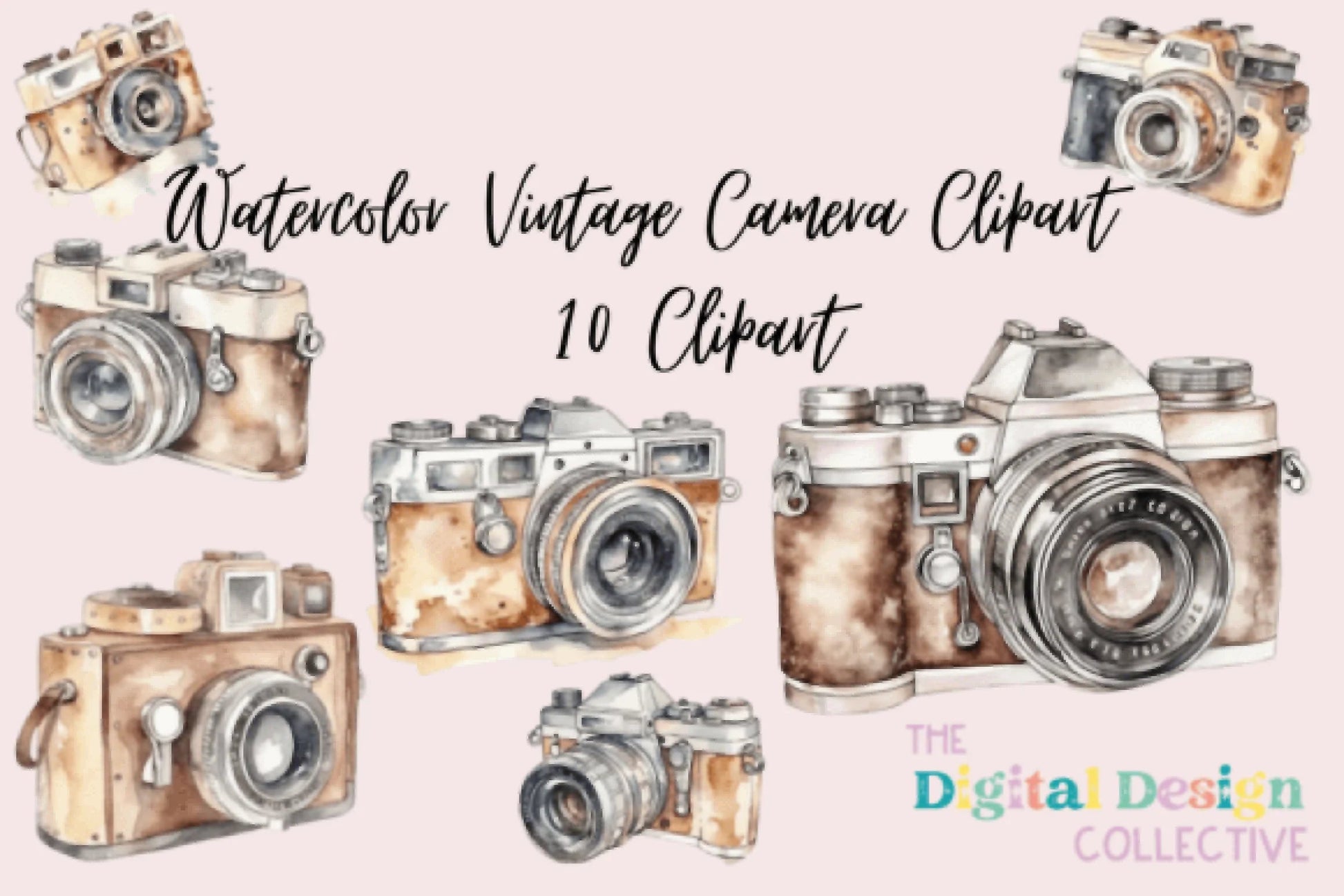 Vintage Camera Clipart Bundle - CraftNest - Digital Crafting and Art