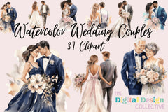 Stunning Wedding Couples Clipart Bundle - CraftNest - Digital Crafting and Art