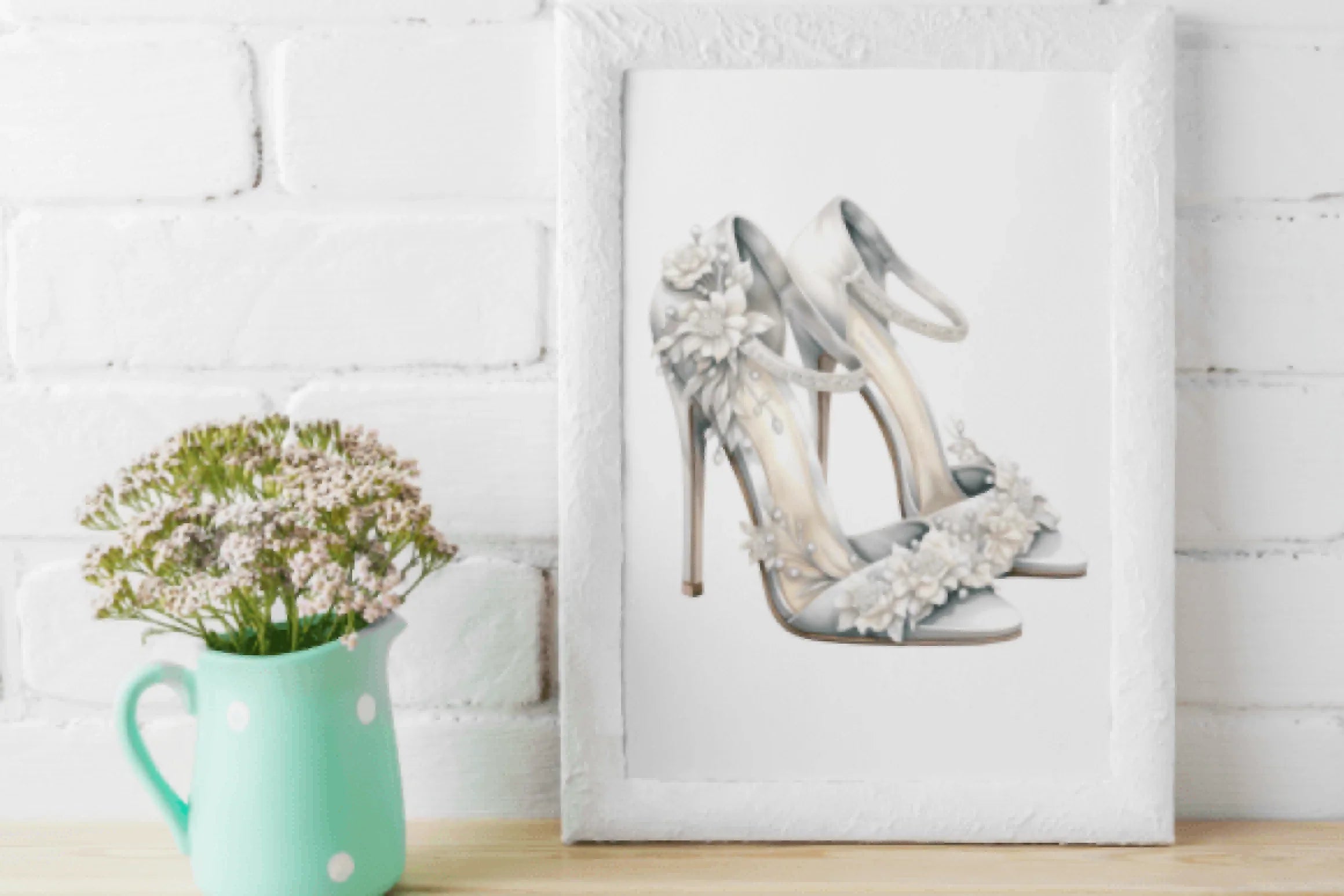 Elegant Wedding Shoes Clipart Bundle - CraftNest - Digital Crafting and Art