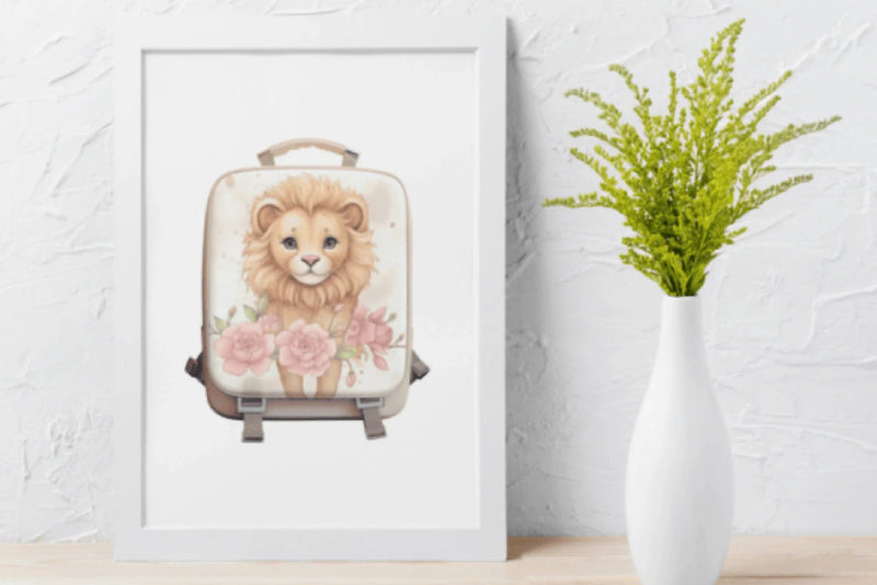 Zoo Animal Backpack Clipart Bundle - CraftNest - Digital Crafting and Art