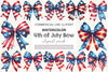 4th Of July Bow Clipart Bundle 3