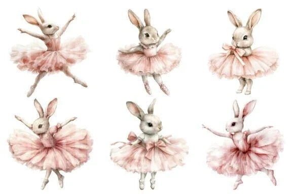 Ballerina Bunny Clipart Bundle 2 - CraftNest - Digital Crafting and Art