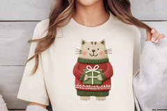 Christmas Cat Clipart Bundle - CraftNest - Digital Crafting and Art
