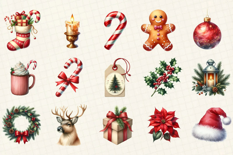 Christmas Clipart Bundle - CraftNest - Digital Crafting and Art