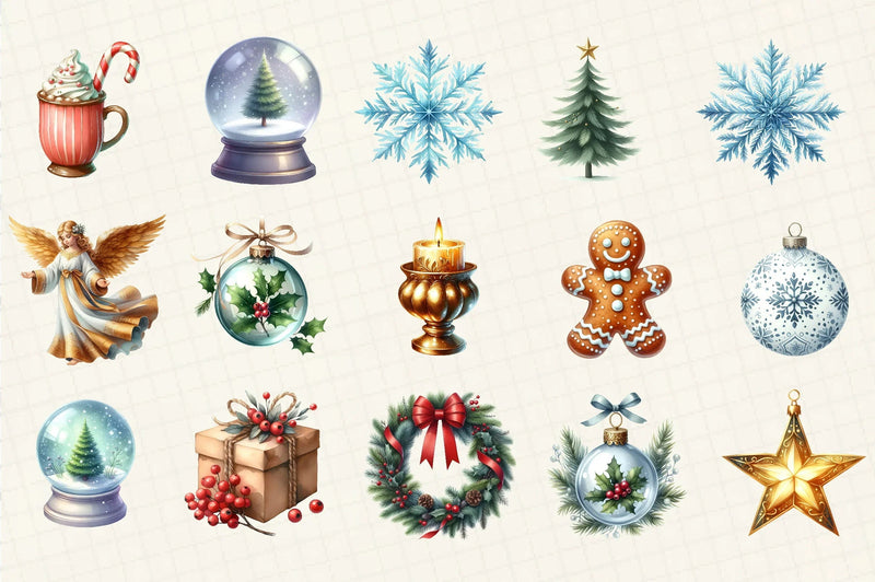 Christmas Clipart Bundle - CraftNest - Digital Crafting and Art