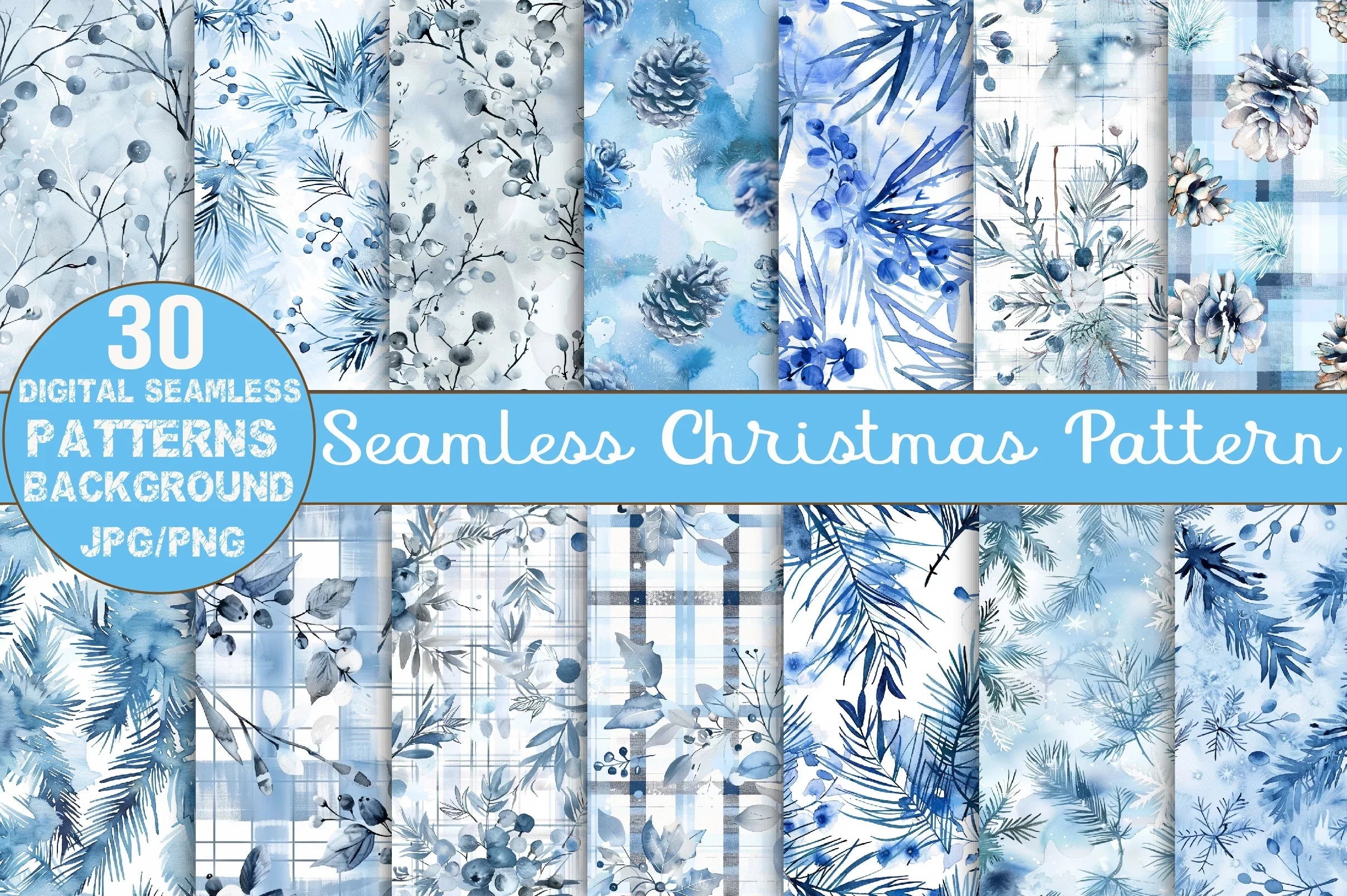 Christmas Pattern Set Clipart Bundle - CraftNest - Digital Crafting and Art