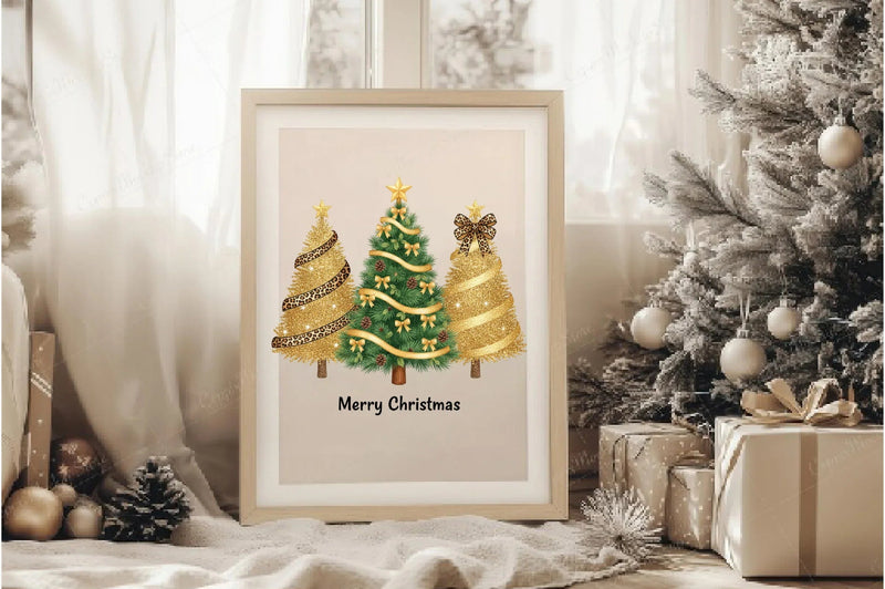Christmas Tree Bow Clipart Bundle - CraftNest - Digital Crafting and Art