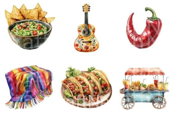 Cinco De Mayo Clipart Bundle 66 - CraftNest - Digital Crafting and Art