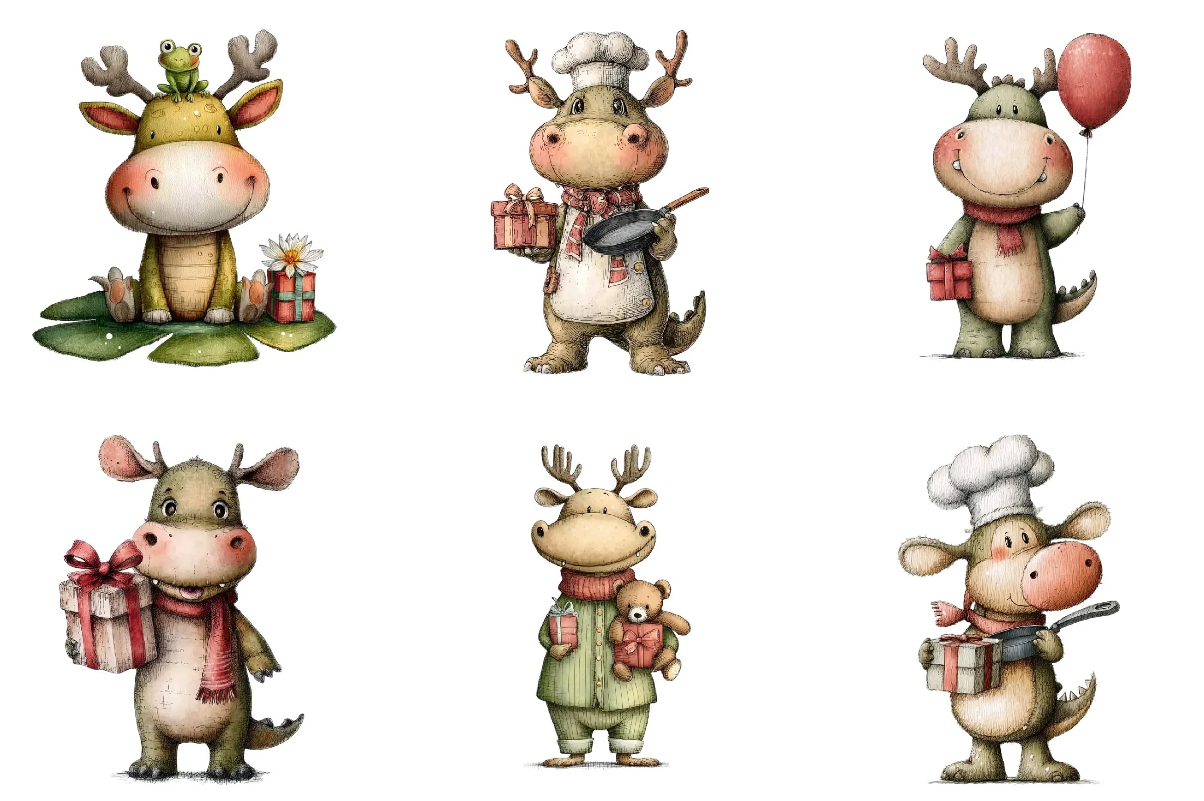 Crocodile Clipart Bundle - CraftNest - Digital Crafting and Art
