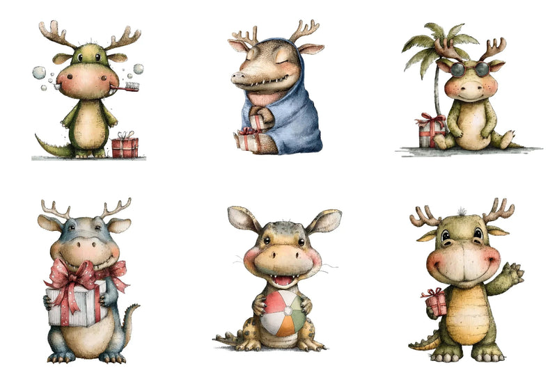 Crocodile Clipart Bundle - CraftNest - Digital Crafting and Art
