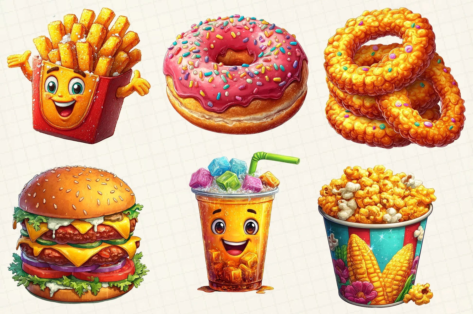 Fast Food Clipart Bundle - CraftNest - Digital Crafting and Art