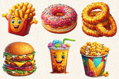 Fast Food Clipart Bundle - CraftNest - Digital Crafting and Art