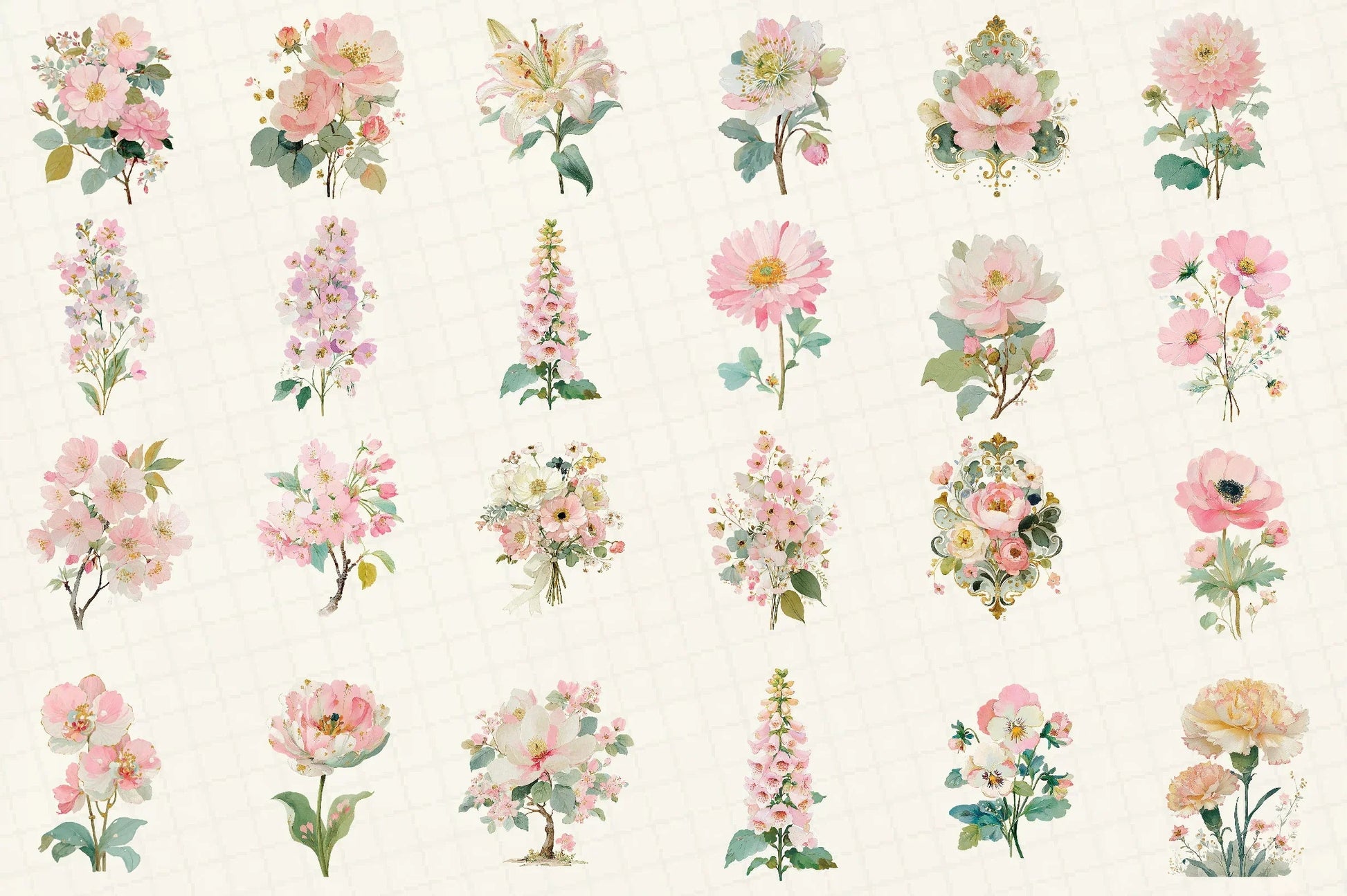 Floral Clipart Bundle - CraftNest - Digital Crafting and Art