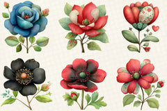 Flowers Clipart Bundle - CraftNest - Digital Crafting and Art