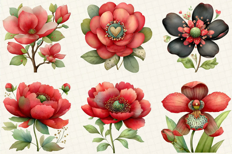 Flowers Clipart Bundle - CraftNest - Digital Crafting and Art