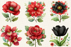 Flowers Clipart Bundle - CraftNest - Digital Crafting and Art
