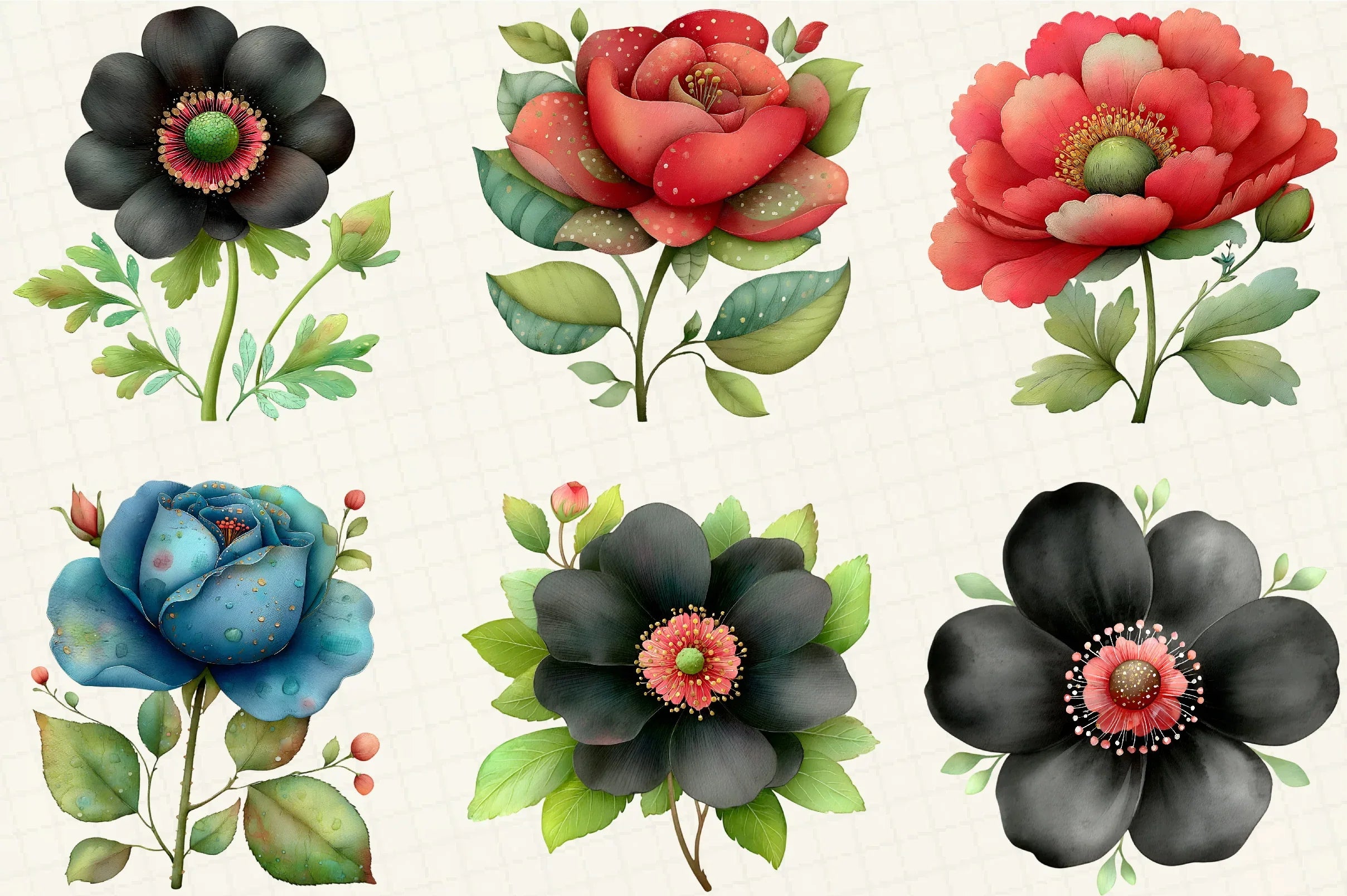 Flowers Clipart Bundle - CraftNest - Digital Crafting and Art