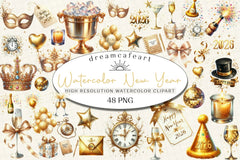 New Year's Clipart Bundle - CraftNest - Digital Crafting and Art