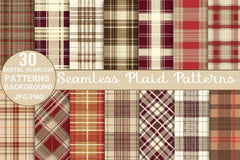 Plaid Patterns Clipart Bundle - CraftNest - Digital Crafting and Art
