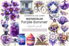 Purple Summer Clipart Bundle 3