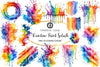Rainbow Paint Splash Clipart Bundle