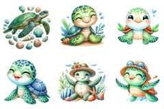 Sea Turtle Clipart Bundle - CraftNest - Digital Crafting and Art