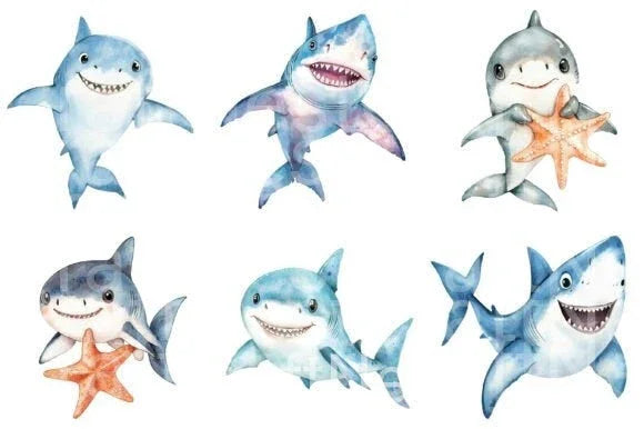 Sharks Clipart Bundle 56 - CraftNest - Digital Crafting and Art
