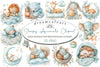 Sleepy Animals Clipart Bundle