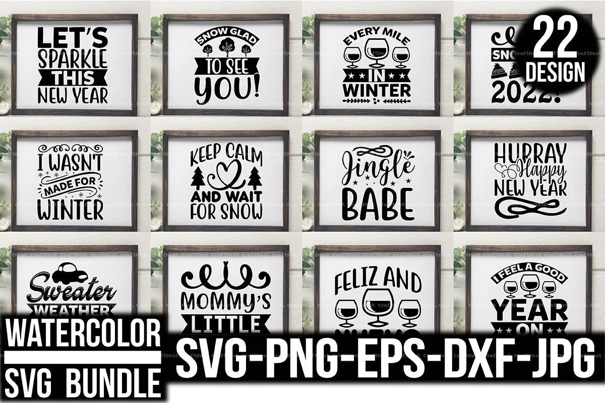 Winter Design SVG Bundle 2022 - CraftNest - Digital Crafting and Art