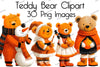 Teddy Bear Clipart Bundle