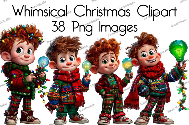 Whimsical Christmas Clipart Bundle - CraftNest - Digital Crafting and Art
