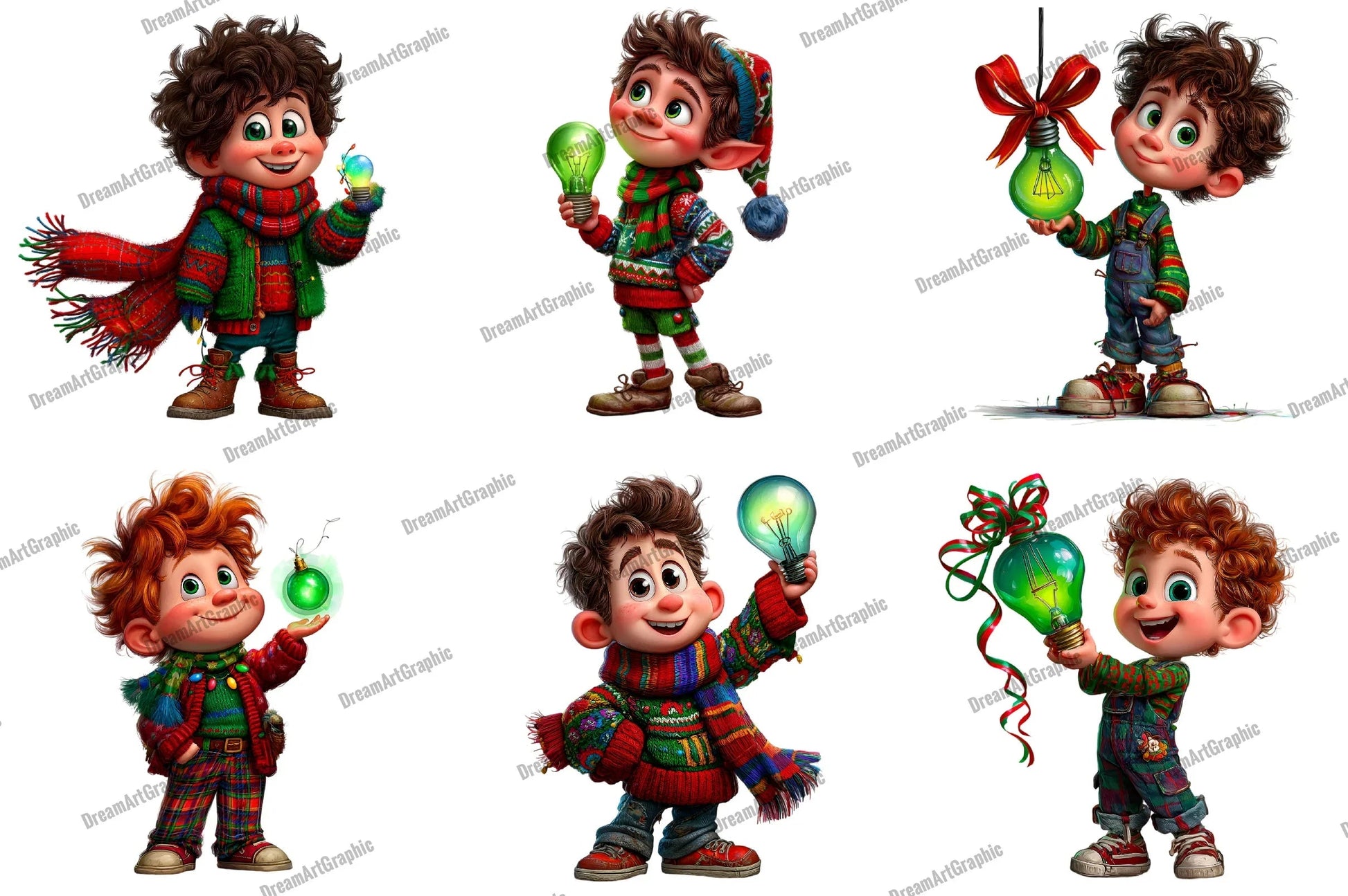 Whimsical Christmas Clipart Bundle - CraftNest - Digital Crafting and Art
