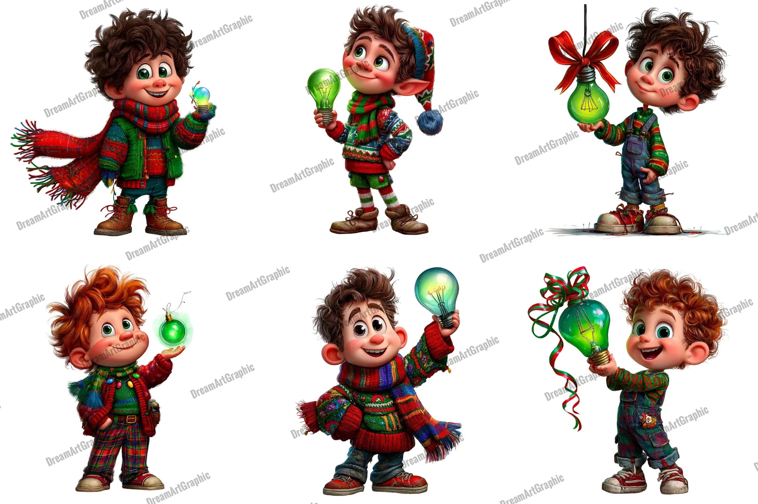 Whimsical Christmas Clipart Bundle - CraftNest - Digital Crafting and Art