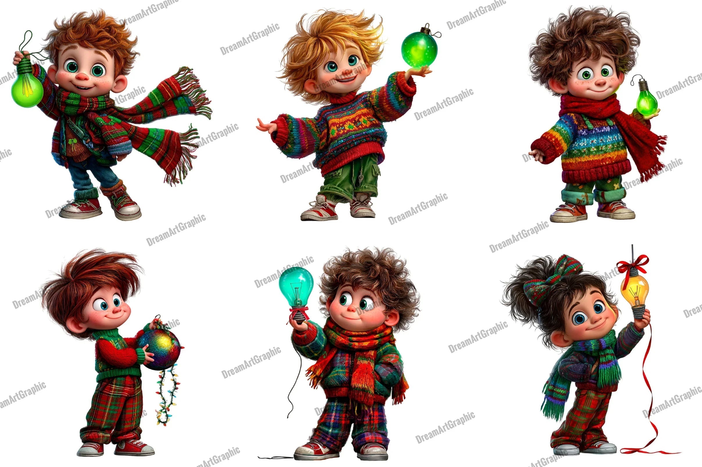 Whimsical Christmas Clipart Bundle - CraftNest - Digital Crafting and Art