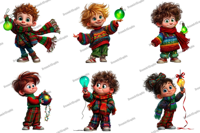 Whimsical Christmas Clipart Bundle - CraftNest - Digital Crafting and Art