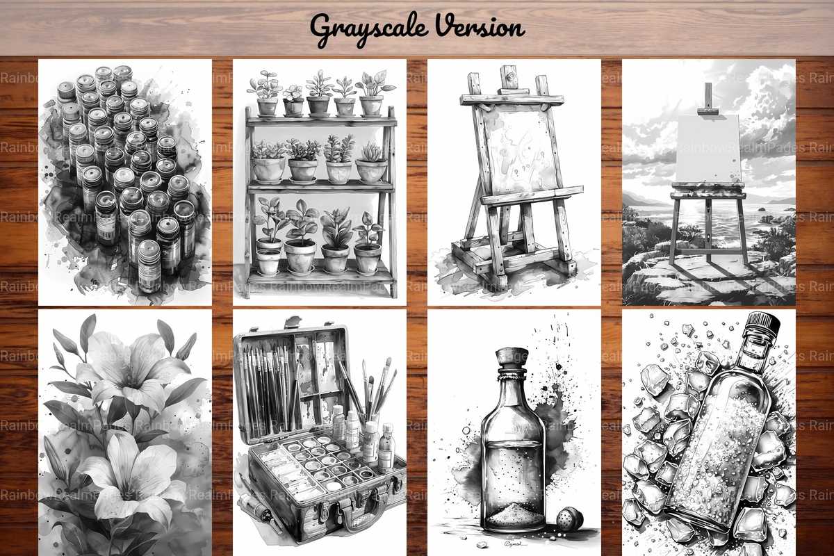 Watercolor Painting Coloring Books - CraftNest - Digital Crafting and Art