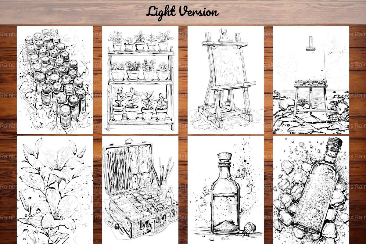 Watercolor Painting Coloring Books - CraftNest - Digital Crafting and Art