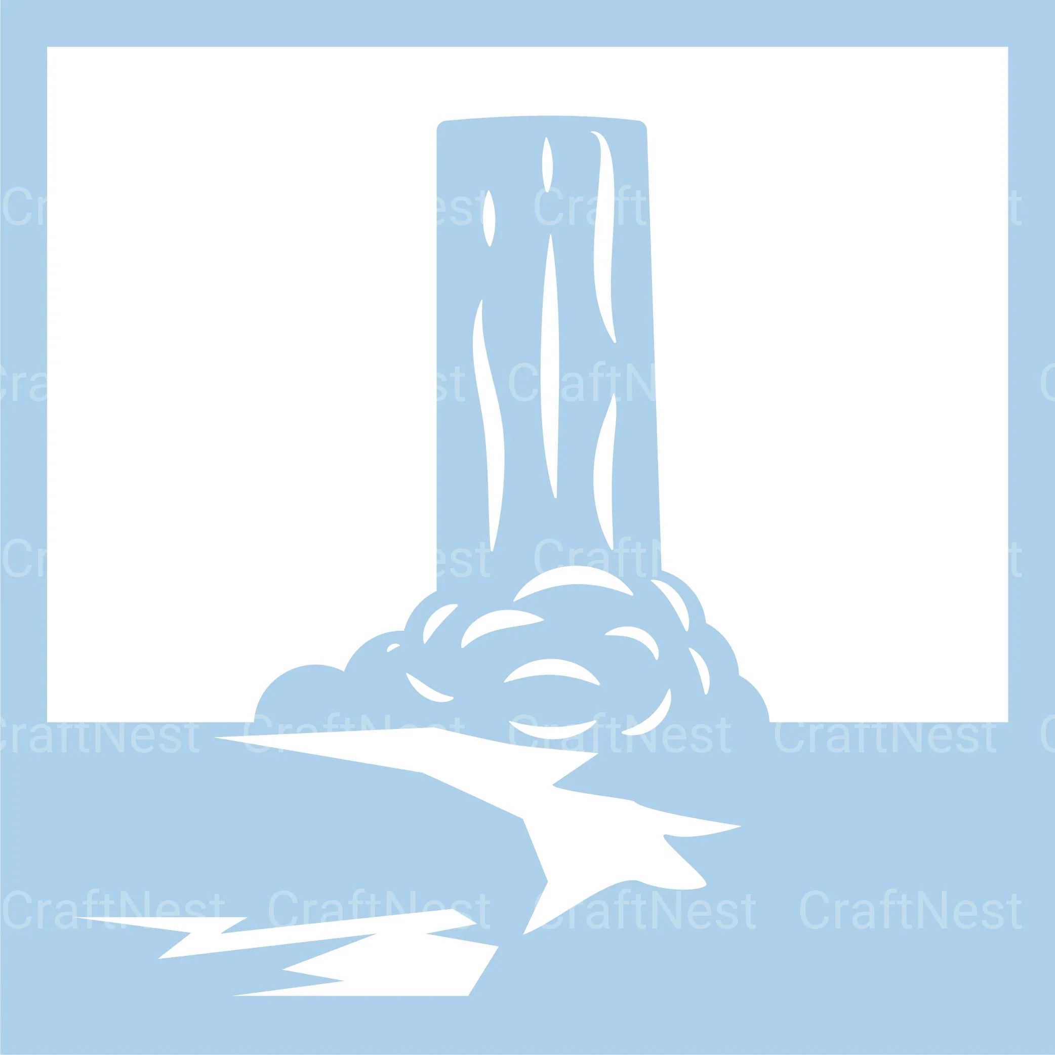 Waterfall 3D Layered Papercut SVG Bundle - CraftNest - Digital Crafting and Art