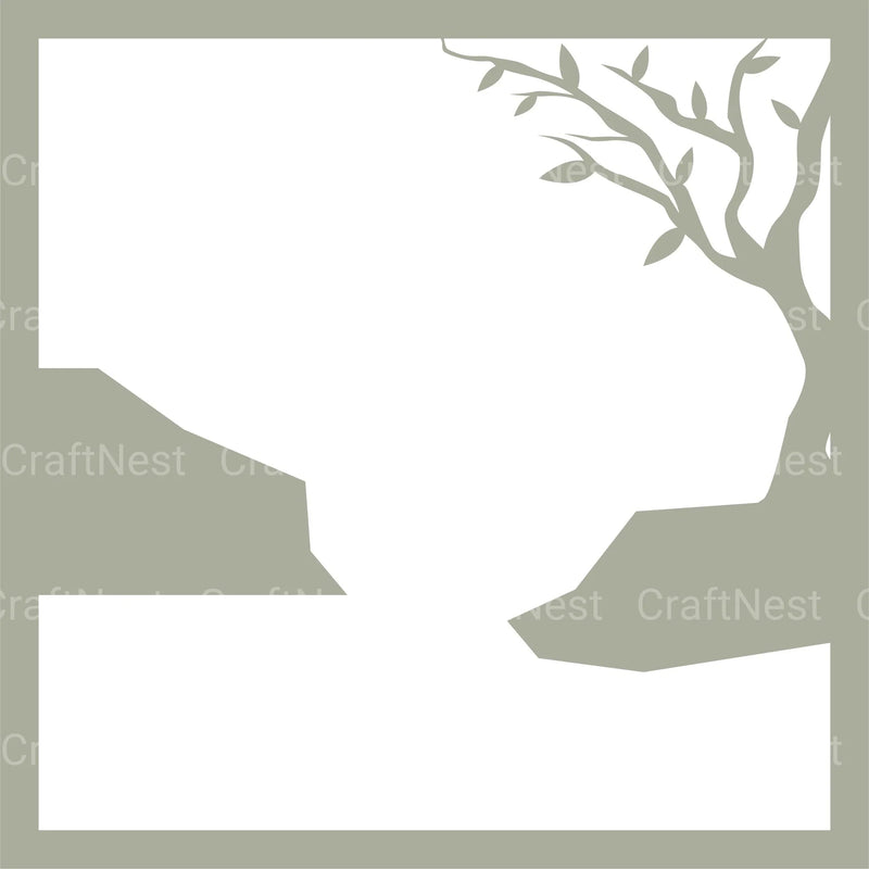 Waterfall 3D Layered Papercut SVG Bundle - CraftNest - Digital Crafting and Art